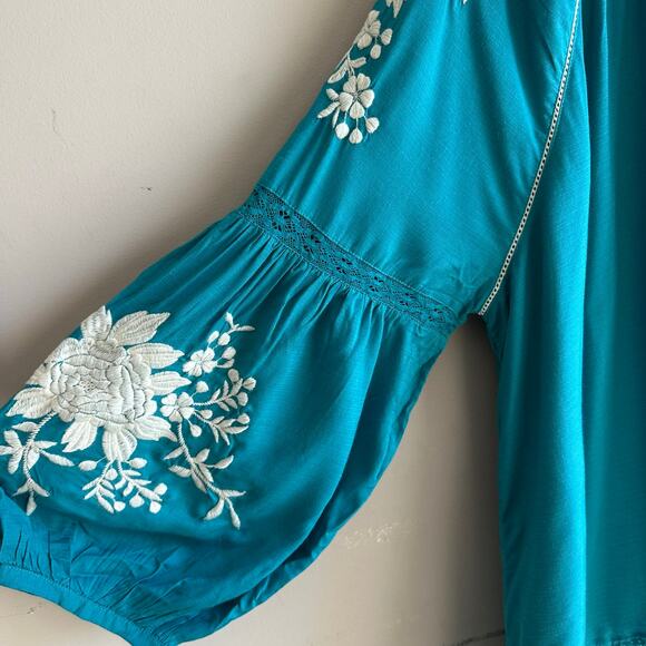 Sundance Naomi Isles Embroidered Boho Blouse Top XXL - Picture 7 of 12